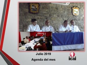 Julio 2019 Agenda del mes Actividades del mes