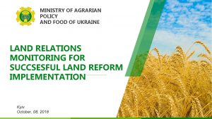 MINISTRY OF AGRARIAN POLICY AND FOOD OF UKRAINE