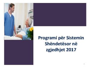 Programi pr Sistemin Shndetsor n zgjedhjet 2017 1