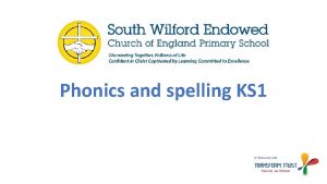 Phonics and spelling KS 1 Phonics What is