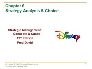 Chapter 6 Strategy Analysis Choice Strategic Management Concepts