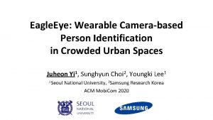 Eagle Eye Wearable Camerabased Person Identification in Crowded