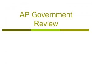 AP Government Review Answering MCQs Read the WHOLE