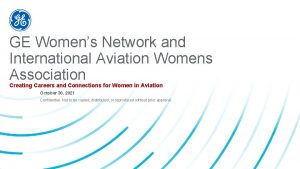 GE Womens Network and International Aviation Womens Association