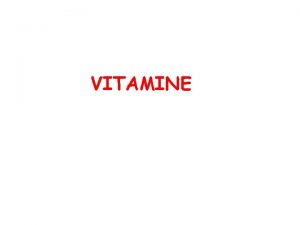 VITAMINE NUTRIZIONE Nutrienti ad alta energia Micronutrienti vitaminerali