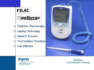 FILAC Predictive Thermometry Leading Technology Speed Accuracy True