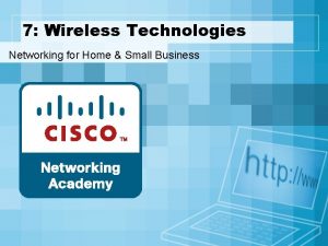 7 Wireless Technologies Networking for Home Small Business