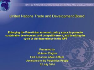 United Nations Trade and Development Board Enlarging the