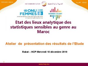 Etat des lieux analytique des statistiques sensibles au