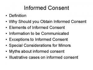 Informed Consent Definition Why Should you Obtain Informed