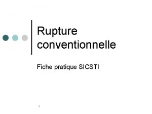 Rupture conventionnelle Fiche pratique SICSTI 1 Cadre juridique