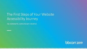 The First Steps of Your Website Accessibility Journey
