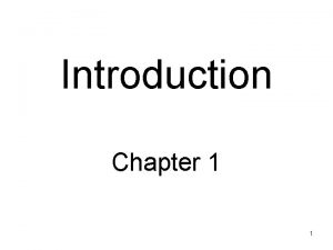 Introduction Chapter 1 1 Prelude Some theories that