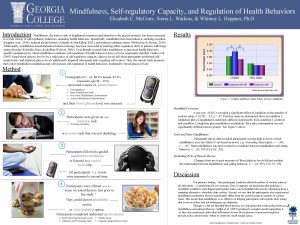 Mindfulness Selfregulatory Capacity and Regulation of Health Behaviors