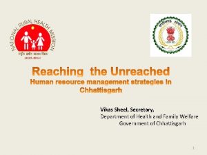 Vikas Sheel Secretary Department of Health and Family