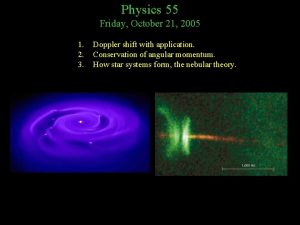 Physics 55 Friday October 21 2005 1 2