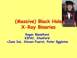 Massive Black Hole XRay Binaries Roger Blandford KIPAC