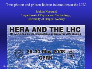 Twophoton and photonhadron interactions at the LHC Joakim