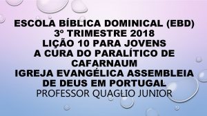 ESCOLA BBLICA DOMINICAL EBD 3 TRIMESTRE 2018 LIO