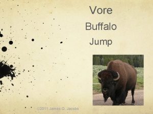 Vore Buffalo Jump 2011 James Q Jacobs Vore