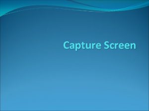 Capture Screen Import import android graphics Bitmap import