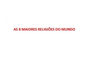 AS 8 MAIORES RELIGIES DO MUNDO 8 Espiritismo