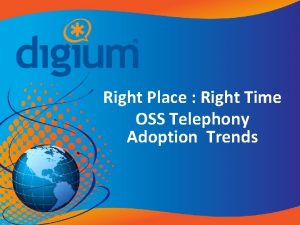 Right Place Right Time OSS Telephony Adoption Trends