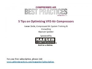 5 Tips on Optimizing VFD Air Compressors Loran