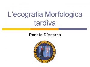 Lecografia Morfologica tardiva Donato DAntona Malformazioni fetale p