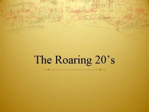 The Roaring 20s Warren G Hardings Presidency Return