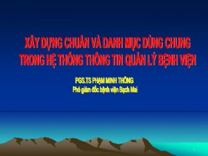 1 TNG QUAN Trong ngnh y t nhu