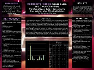 HYPOTHESIS Radioactive Pebbles and Cloud Chambers Of all