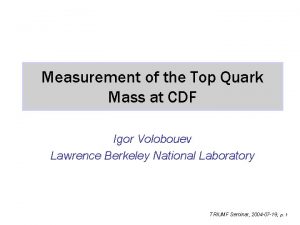 Measurement of the Top Quark Mass at CDF