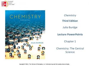 Chemistry Third Edition Julia Burdge Lecture Power Points