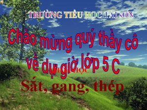 KHOA HC St gang thp Th hai ngy