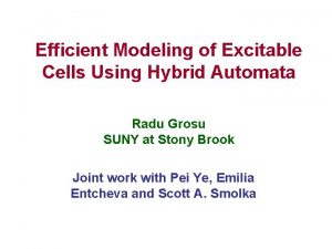 Efficient Modeling of Excitable Cells Using Hybrid Automata