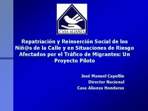 Repatriacin y Reinsercin Social de los Nis de