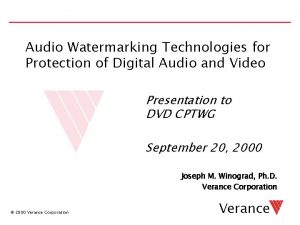 Audio Watermarking Technologies for Protection of Digital Audio