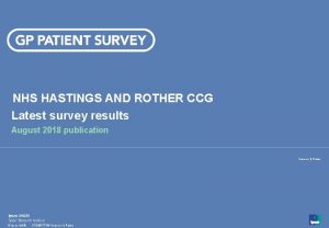 NHS HASTINGS AND ROTHER CCG Latest survey results