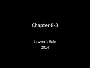 Chapter 8 3 Lawyers Role 2014 8 23