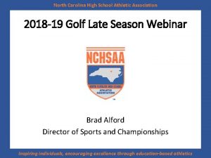 North Carolina High School Athletic Association 2018 19