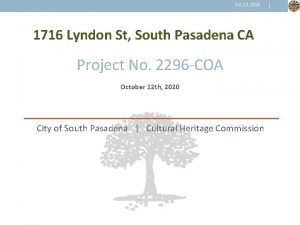 Oct 12 2020 1716 Lyndon St South Pasadena