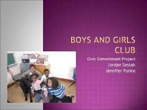 Civic Commitment Project Jordan Sestak Jennifer Punke Make