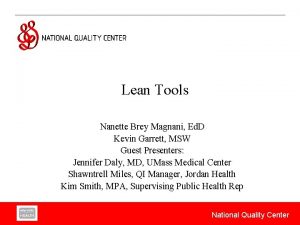 Lean Tools Nanette Brey Magnani Ed D Kevin