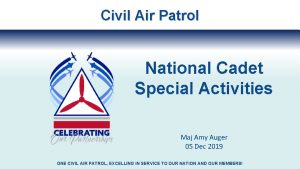 Civil Air Patrol National Cadet Special Activities Maj