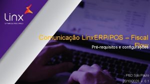 Comunicao Linx ERPPOS Fiscal Flow Prrequisitos e configuraes