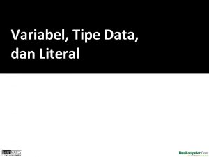 Variabel Tipe Data dan Literal Kata kunci abstract