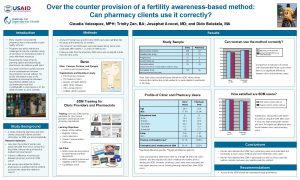 Over the counter provision of a fertility awarenessbased