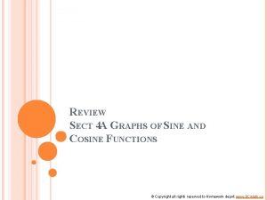 REVIEW SECT 4 A GRAPHS OF SINE AND