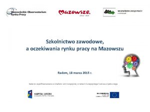 Szkolnictwo zawodowe a oczekiwania rynku pracy na Mazowszu